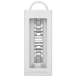 NEW✅AUTHENTIC✅MICHAEL KORS Pavé Silver-Tone Strap For 38mm and 40mm Apple Watch